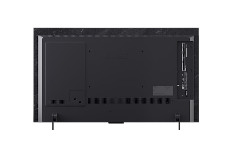 Vista trasera de la Smart TV LG OLED evo AI C5 4K.