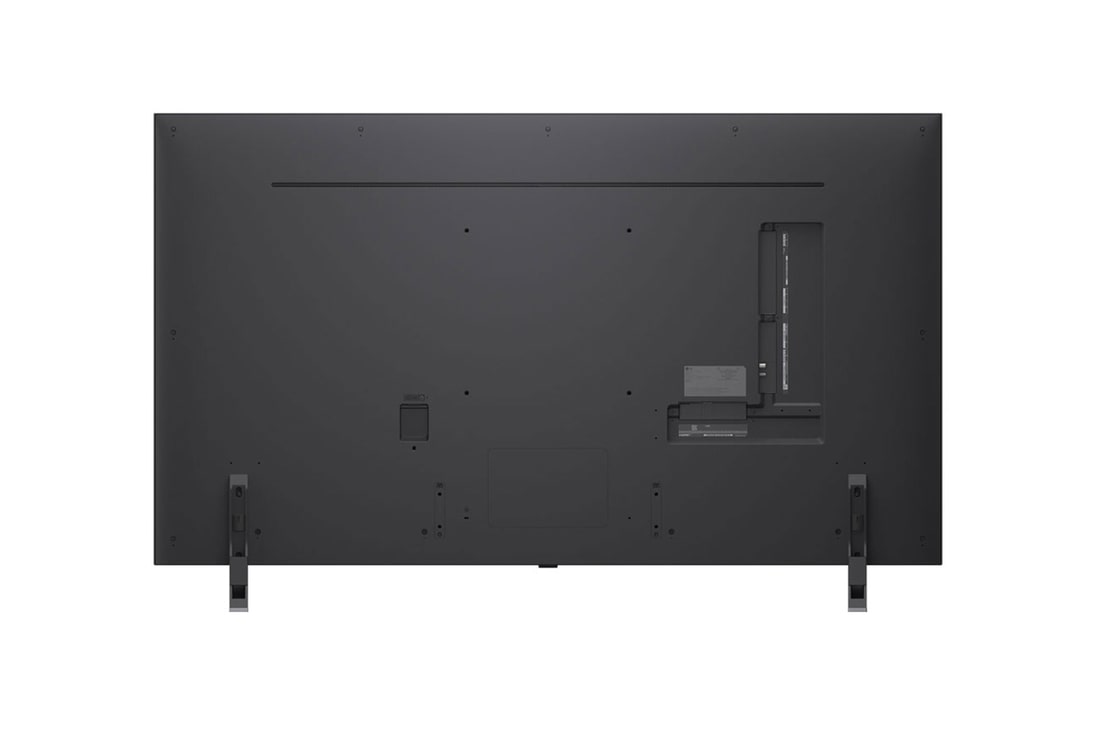 Vista posterior de la TV LG QNED evo QNED85