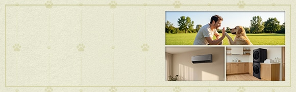 Banner de lifestyle mostrando rotinas do dia a dia em casa com eletrodomésticos LG	