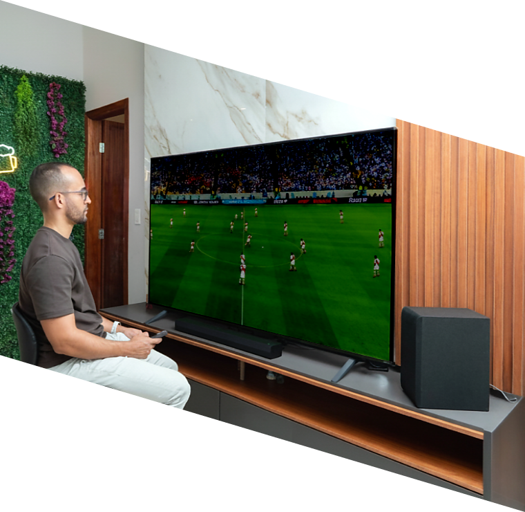 Rapael viendo una pantalla con el Modo Deportes apagado