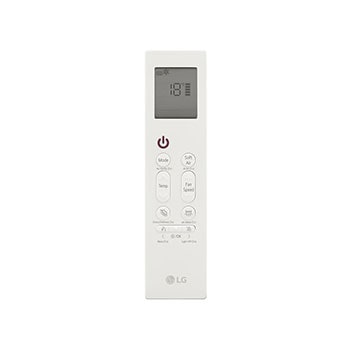 LG air conditioner remote control with display and buttons