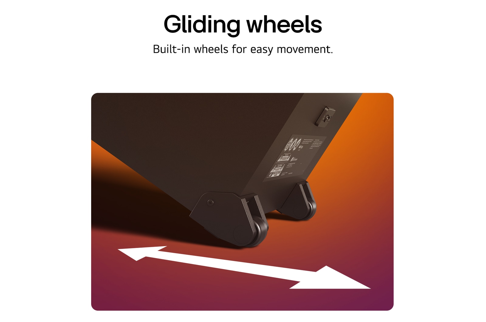 USP card: Gliding wheels