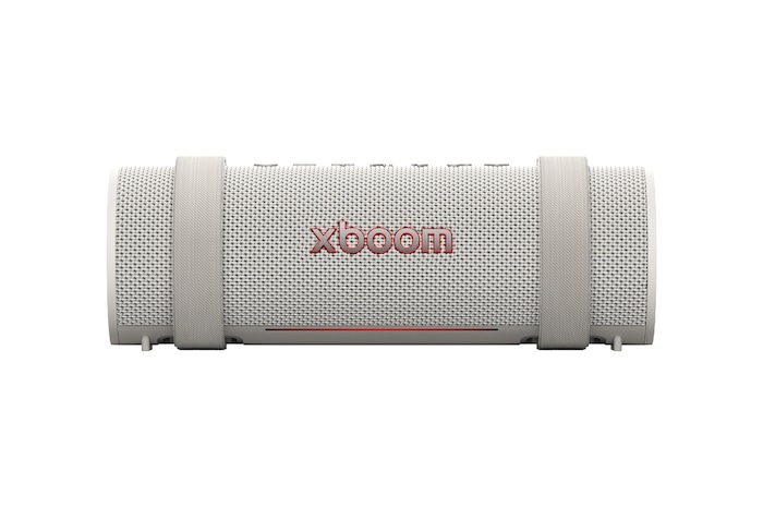 Vista frontal de LG xboom Grab by will.i.am | Parlantes Bluetooth | Sonido xboom con la máxima portabilidad