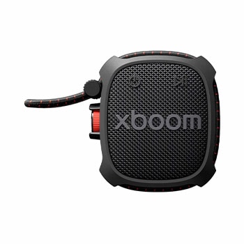 Vista frontal de LG xboom Rock by will.i.am | Parlante Bluetooth con durabilidad extrema para exteriores ROCK.CSCALBK