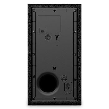 Rear view of subwoofer