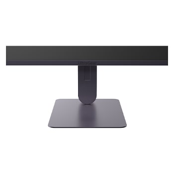 Front view of the monitor stand and base