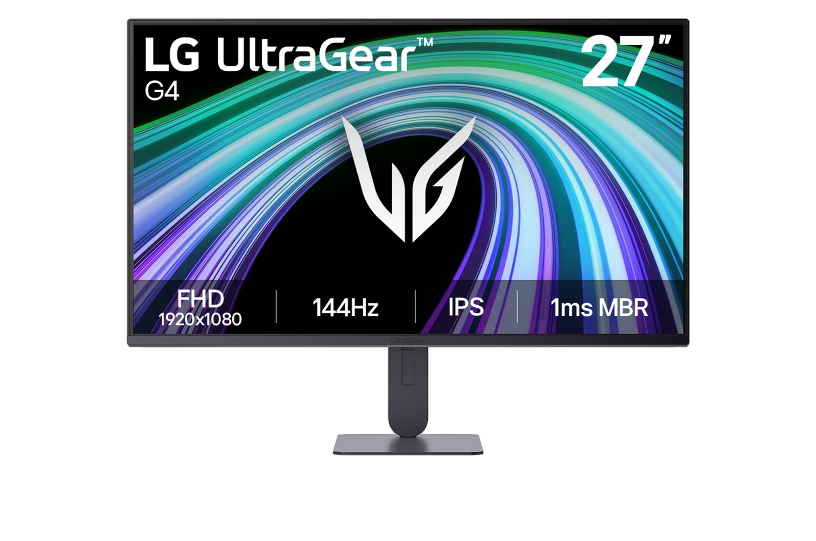 Vista frontal de Monitor Gamer UltraGear™ G4 de 27 pulgadas, 144 Hz FHD 27G414B-B