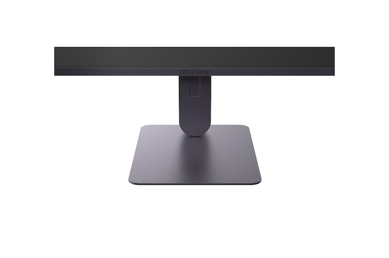 Front view of the monitor stand and base