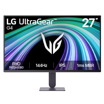 Vista frontal de Monitor Gamer UltraGear™ G4 de 27 pulgadas, 144 Hz FHD 27G414B-B
