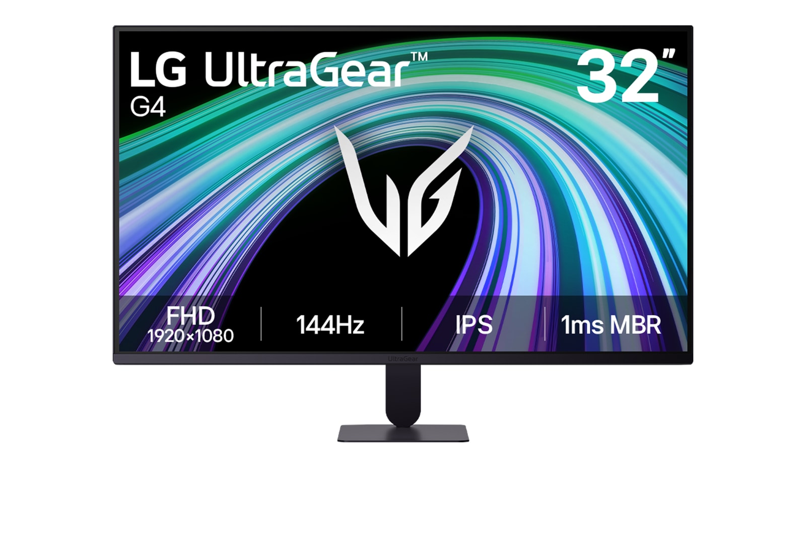 Vista frontal de Monitor Gamer UltraGear™ G4 de 32 pulgadas, 144Hz FHD 32G403B-B