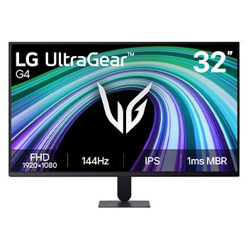 Vista frontal de Monitor Gamer UltraGear™ G4 de 32 pulgadas, 144Hz FHD 32G403B-B