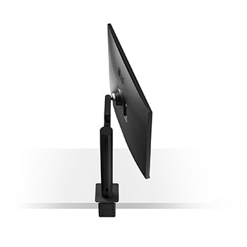 vista posterior del monitor girado 70 grados