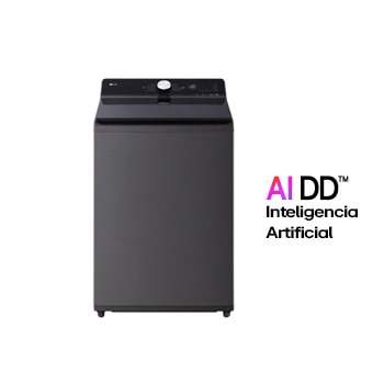Lavadora de 22kg con AI DDTM,Ciclo PetCare, ThinQTM, Lavado a Vapor y Tina de Acero Inoxidable, Platinum Black