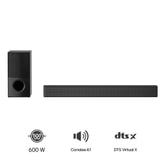 Soundbar LG SNH5 | Salida de Audio Frontal y Potente | DTS Virtual : X | 4.1 canales | AI Sound Pro