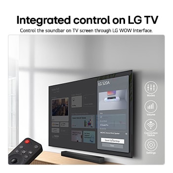 USP card: WOW Interface Integrated control of your soundbar on LG TV
