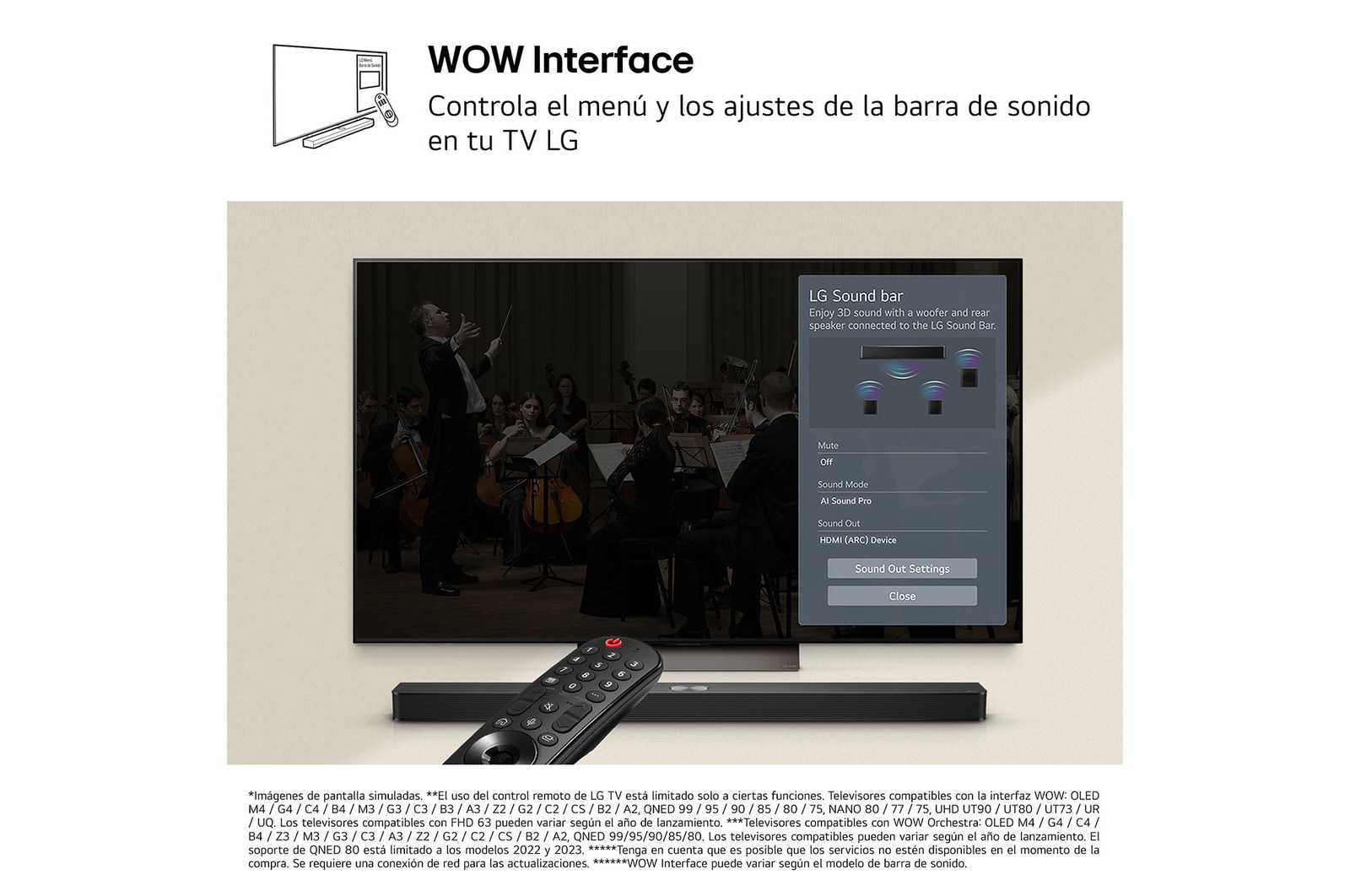 Front view of LG Soundbar S60TR