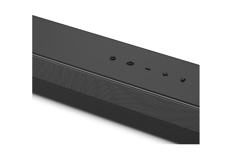 Angled view of LG Soundbar S60TR's back