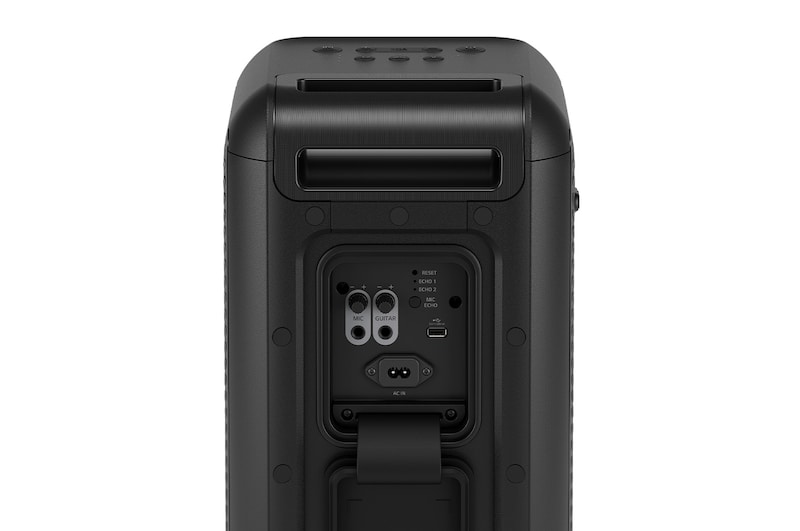 Close up of back view. It shows control panel.