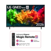 Smart TV LG QNED evo AI QNED80 Mini LED 4K de 75 pulgadas 2026