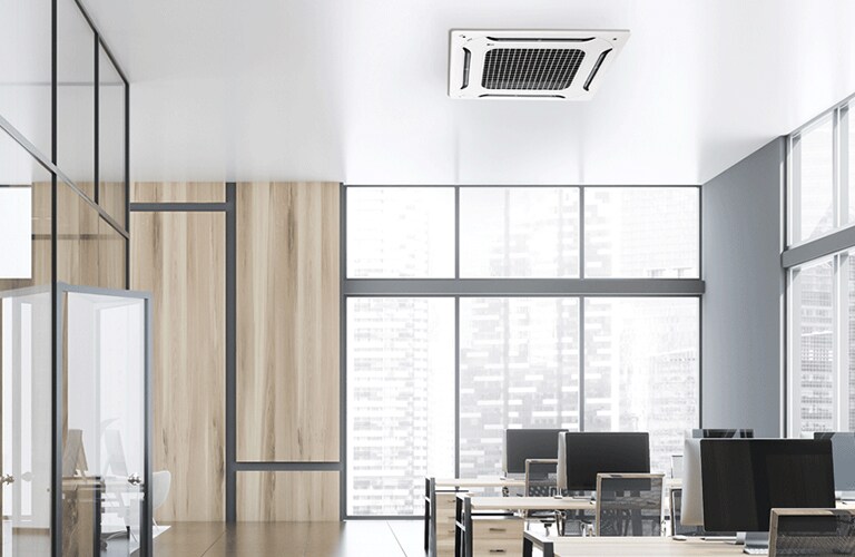 Image of a office with a DUAL Vane cassette installed.