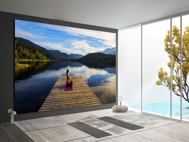 LG LED Display Workout Room