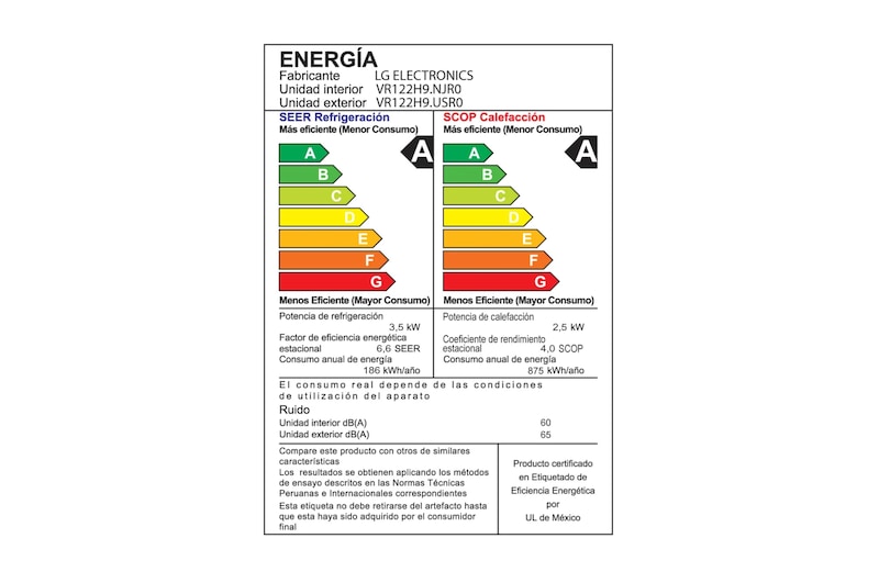 LG ARTCOOL, Aire Acondicionado Inverter 24000 BTU. Frío/Calor, VR242H8