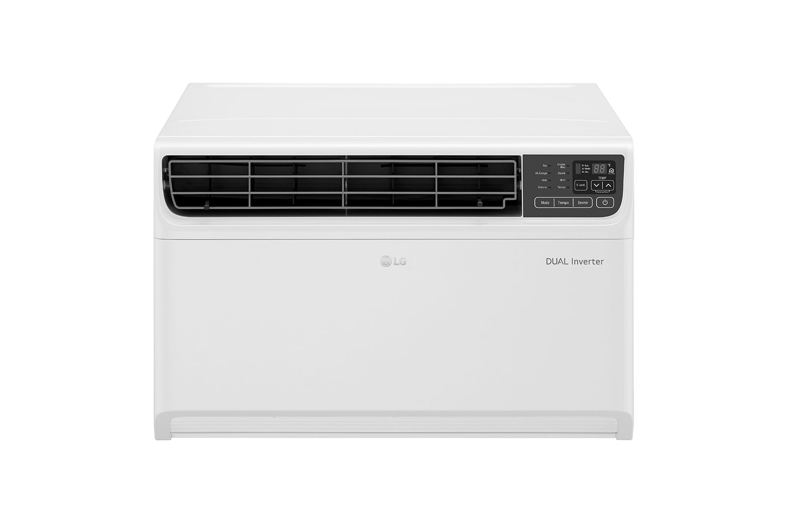 Vista frontal de Aire Acondicionado de ventana DUAL Inverter Smart con Wi-Fi de 12,000 BTU VW122CE