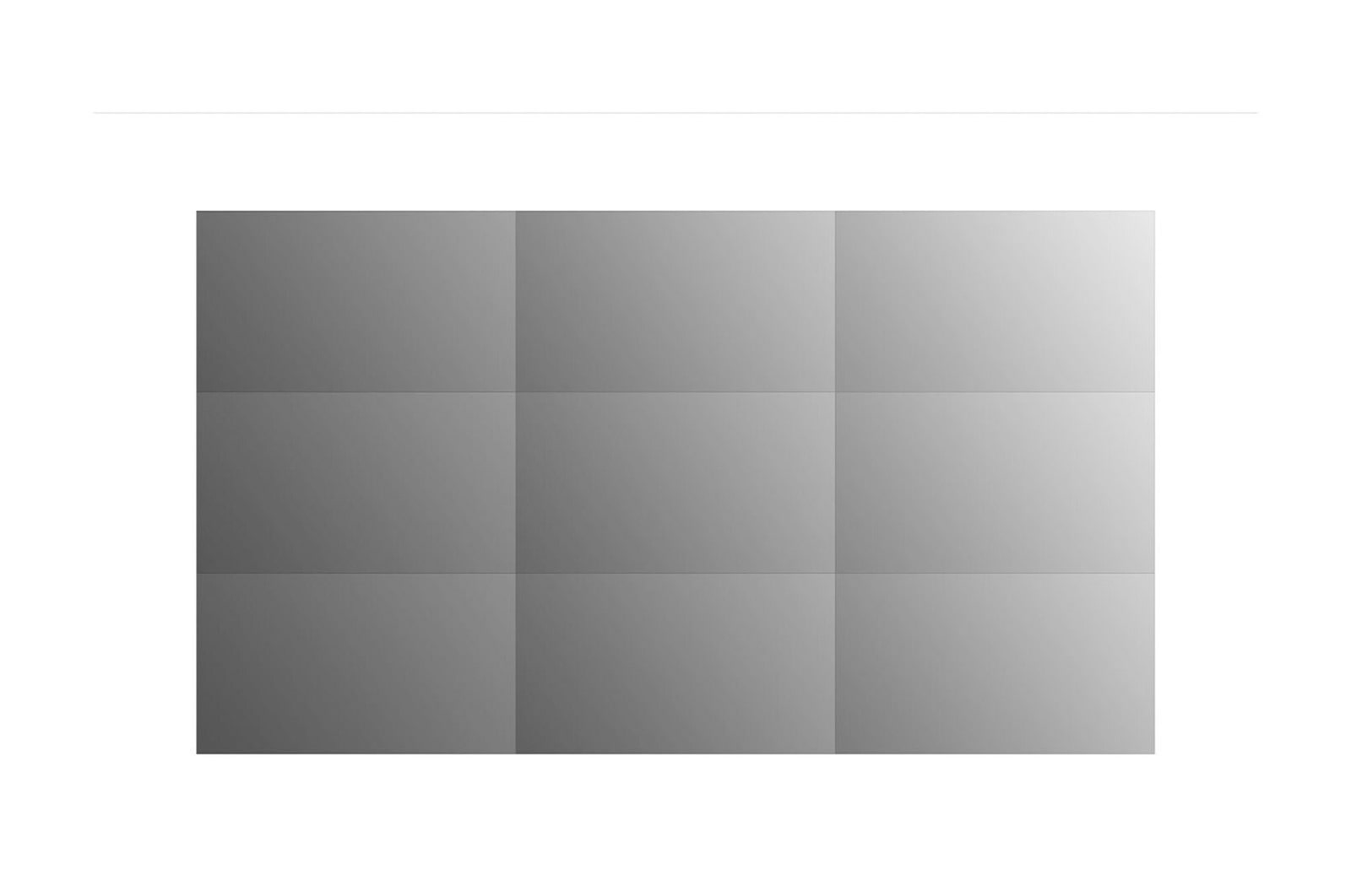vista frontal, conjunto 3×3 (compuesto)