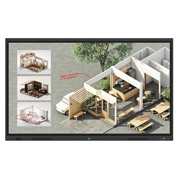 Vista frontal de LG CreateBoard Standard 65TR3DQ-B