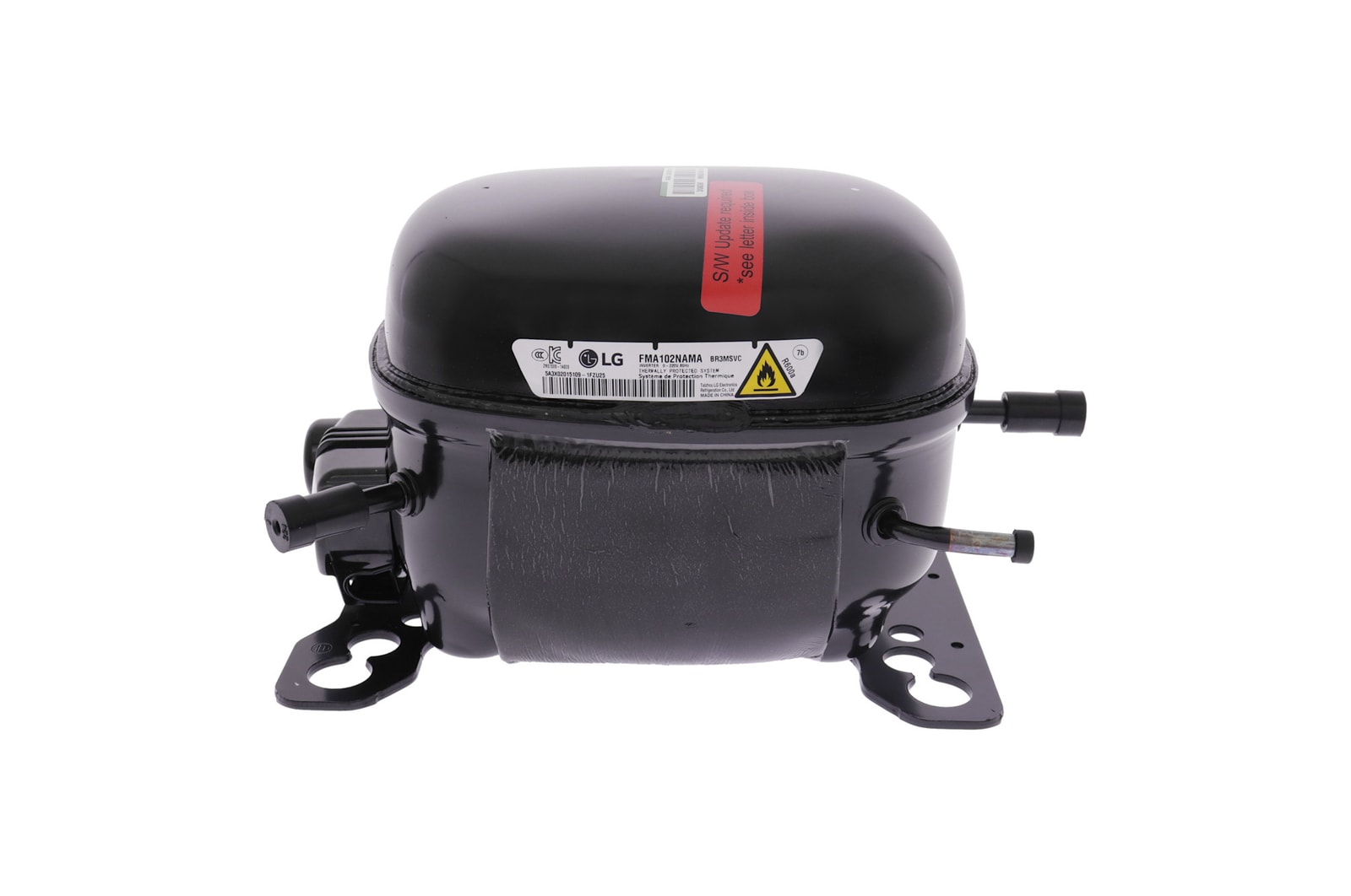 Vista frontal de Compresor para Refrigerador LG TCA37032031 TCA37032031