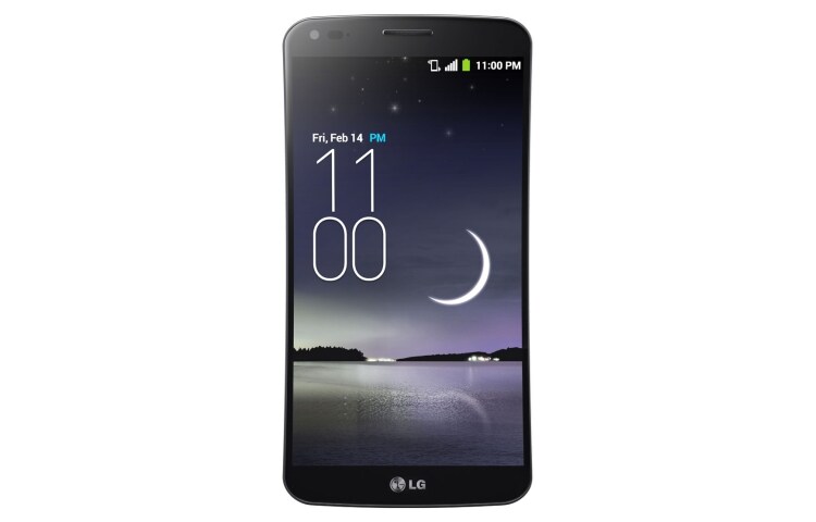 Vista frontal de LG G Flex D950