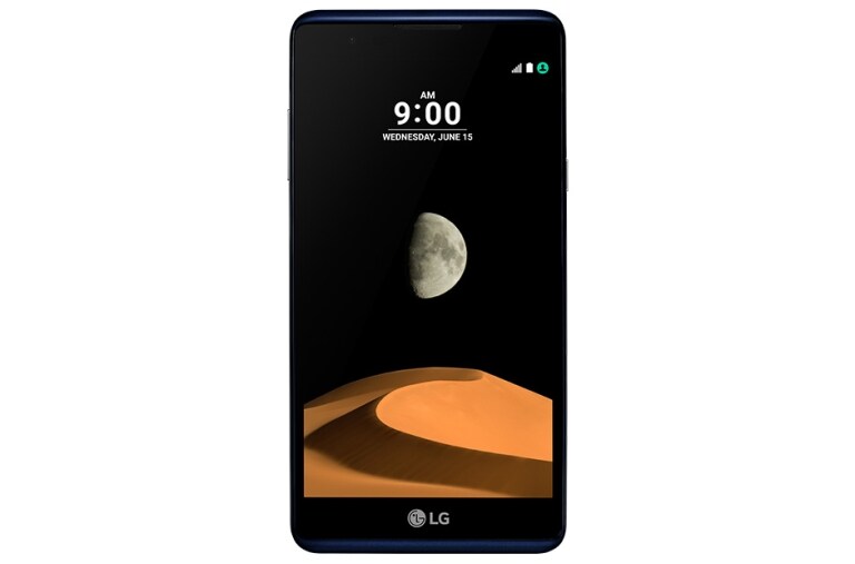 Vista frontal de X Max | Negro LG X MAX
