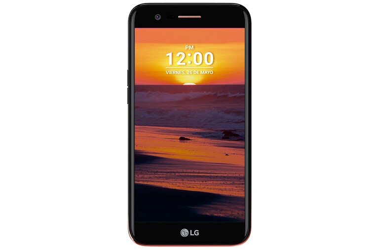 Vista frontal de LG K10 (2017) | Negro K10 (2017)