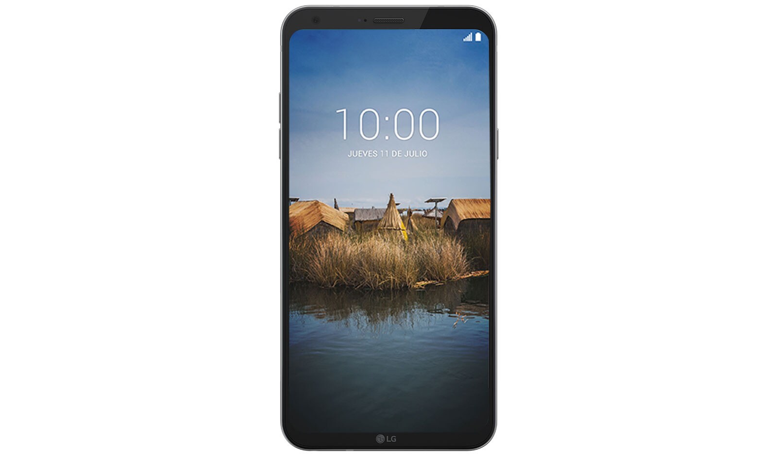 Vista frontal de LG Q6 | Azul LGM700F