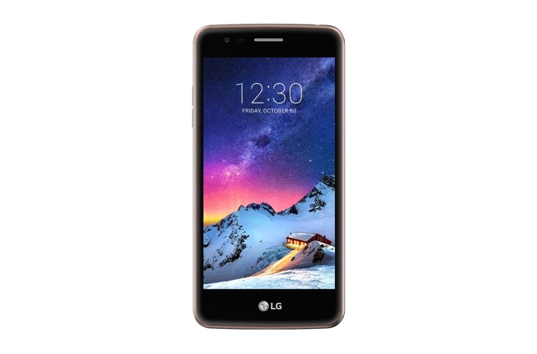 Vista frontal de LG K8 (2017) | Dorado LGX240F