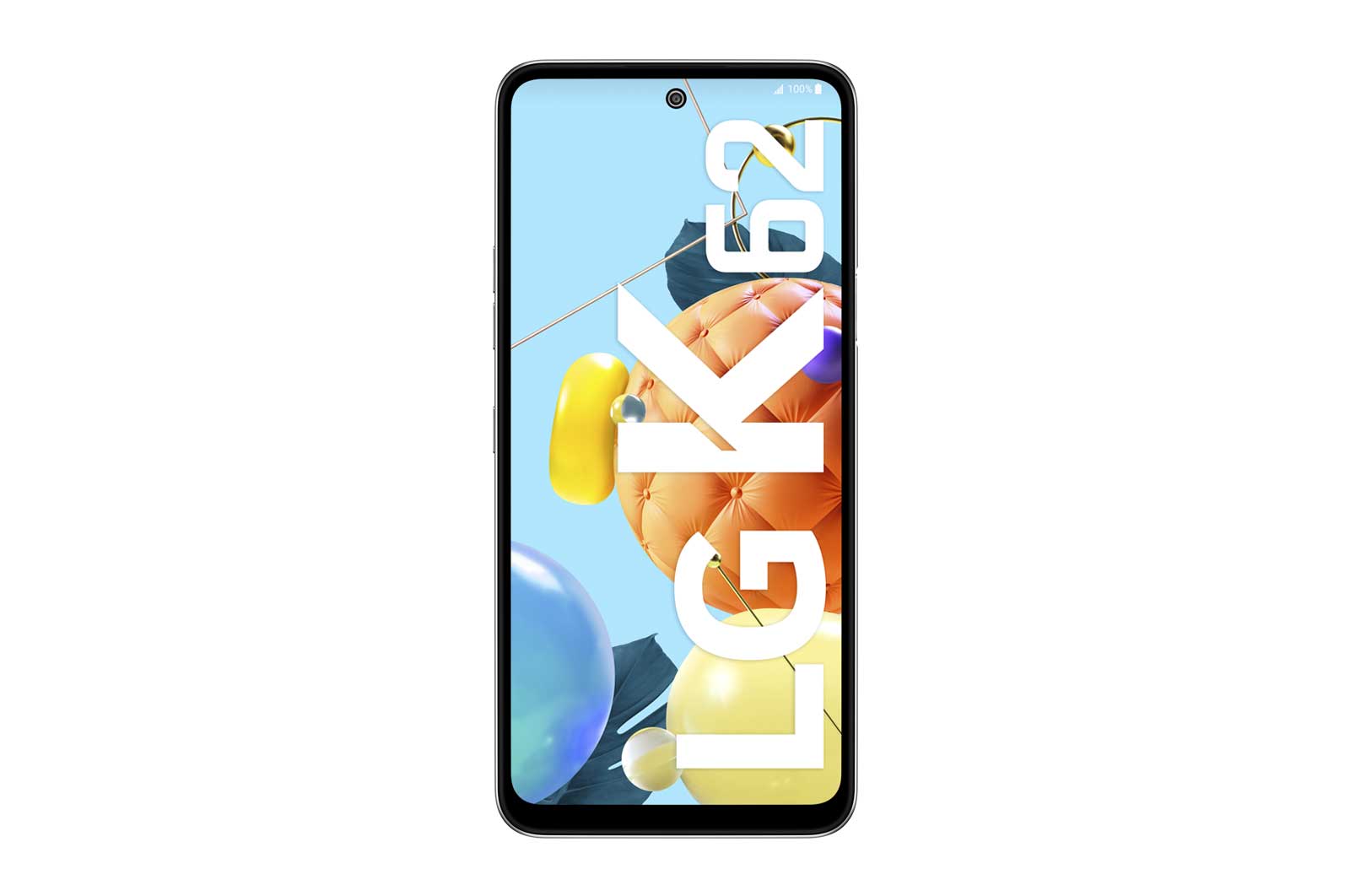 Vista frontal de LG K62: Diseño Extravagante, 28MP para Selfies Alucinantes &amp; 128GB almacenamiento LMK525HM