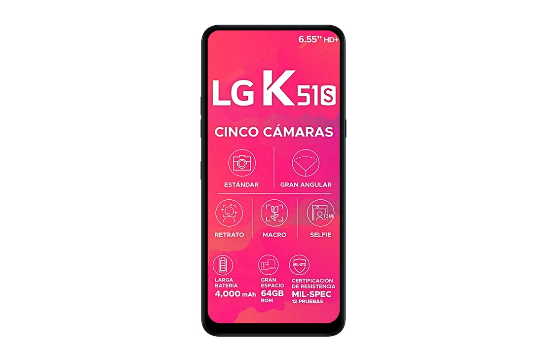 Móvil - LG K51S, Azul, 64 GB, 3 GB, 6.55  Full HD+, Octa Core MT6765, 4000  MAh, Android - Accel Movil - Móviles Y Accesorios