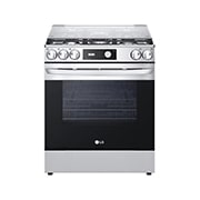 Vista frontal de Cocina LG con EasyClean®,164 L (horno), Acero Inoxidable LRGL5841S