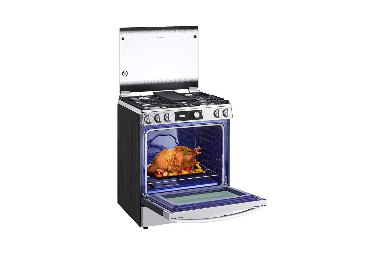 LG Cocina LG con EasyClean®,164 L (horno), Acero Inoxidable, LRGL5843S