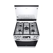 LG Cocina LG con EasyClean®,164 L (horno), Quemador potente UltraHeat™  y Bloqueo de Gas , Acero Inoxidable, LRGL5843S