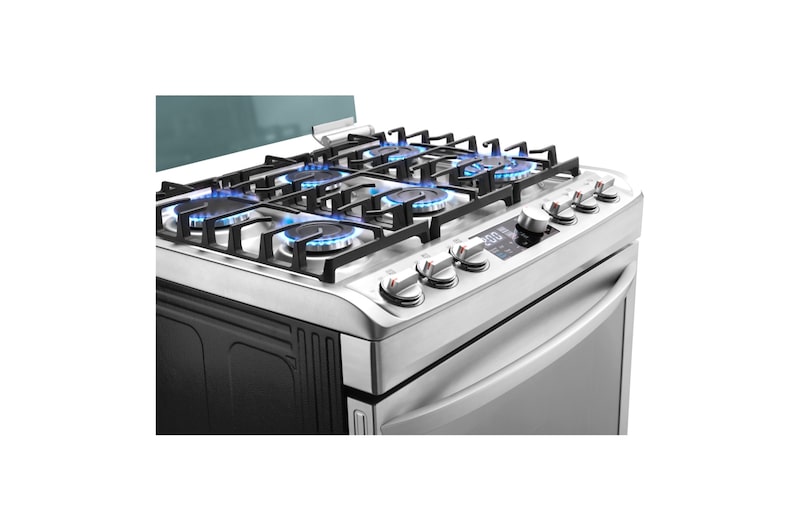 LG Cocina LG con Triple Llama, 153L (horno), Acero Inoxidable, RSG316T