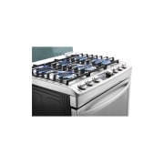 LG Cocina LG con Triple Llama, 153L (horno), Acero Inoxidable, RSG316T