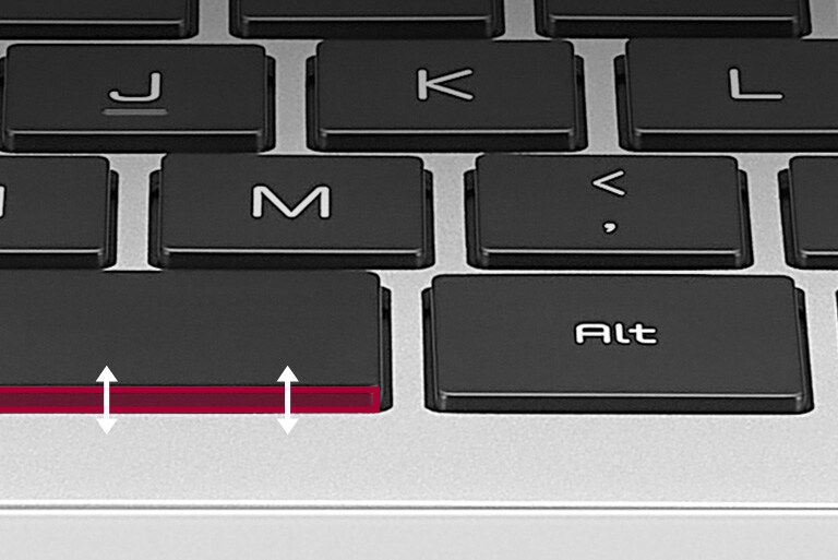 Elevación de tecla mejorada de 1,5 mm a 1,65 mm