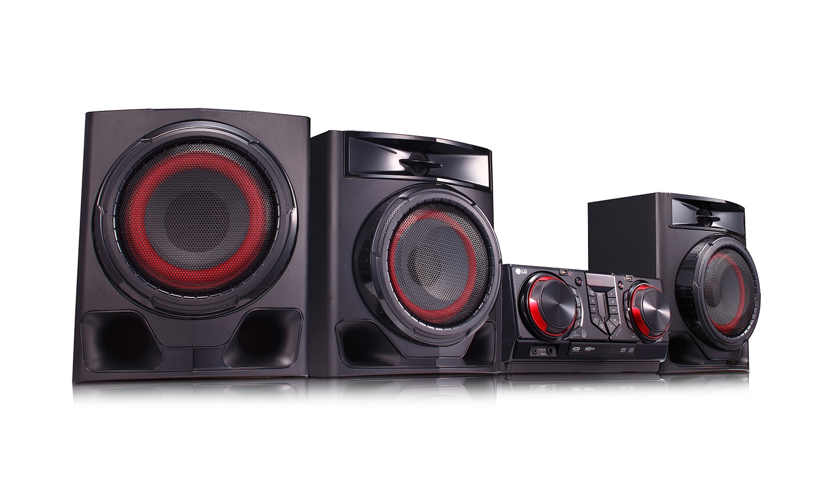 LG Parlante Bluetooth LG XBOOM CJ45 1100W Altavoz para fiesta de karaoke, CJ45