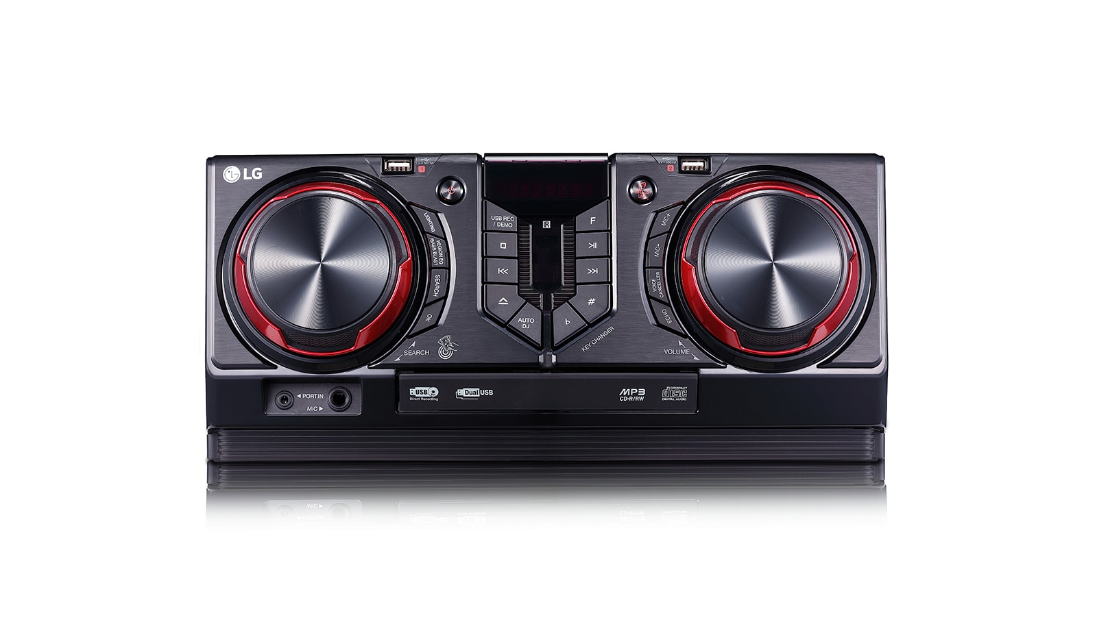 Vista frontal de Mini Componente LG XBOOM CJ65 (900W) CJ65