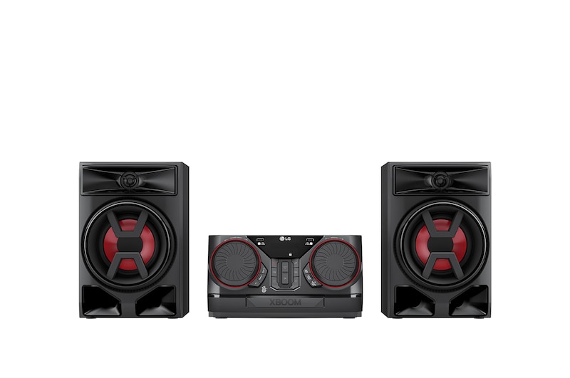 Vista frontal de Parlante Bluetooth LG XBOOM CK43N 300W Altavoz para fiesta CK43N