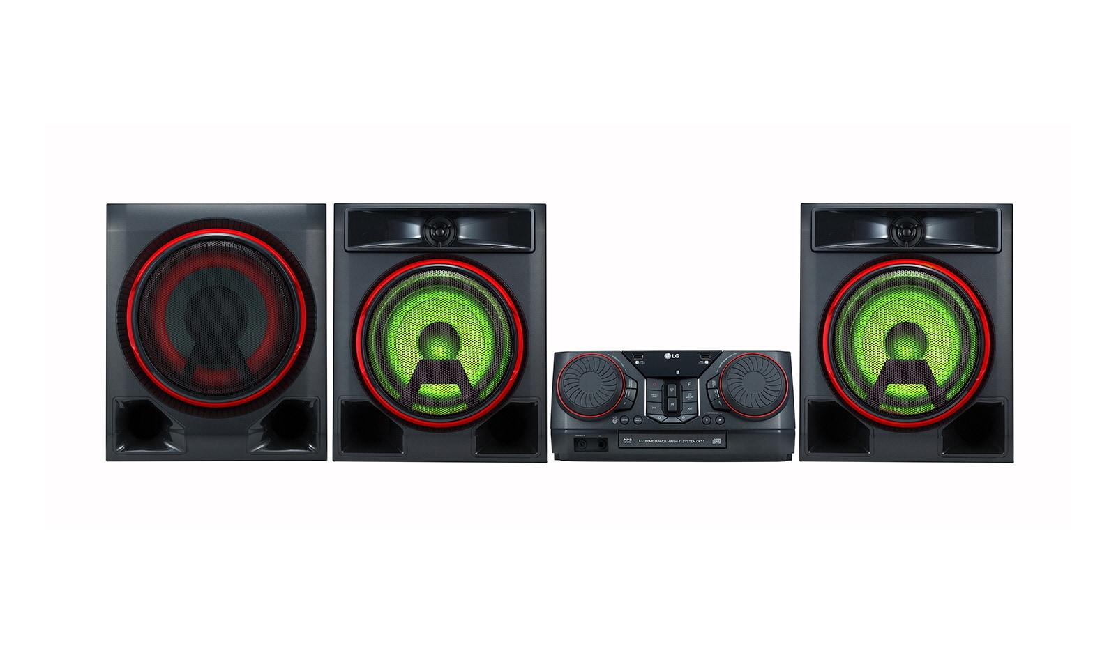 LG Mini Componente LG XBOOM CK57 | Multi Color Party Lighting | Karaoke Star | Efectos vocales | Party link inalámbrico, CK57