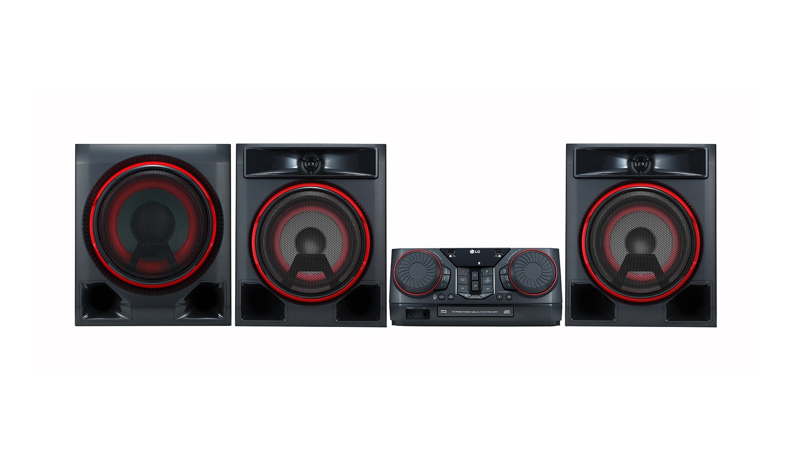 LG Mini Componente LG XBOOM CK57 | Multi Color Party Lighting | Karaoke Star | Efectos vocales | Party link inalámbrico, CK57