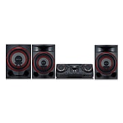Vista frontal de Mini Componente LG XBOOM CL88 | 2900W | Luces Multi Color | Party Accelerator | DJ App | Karaoke Star | Wireless Party Link CL88