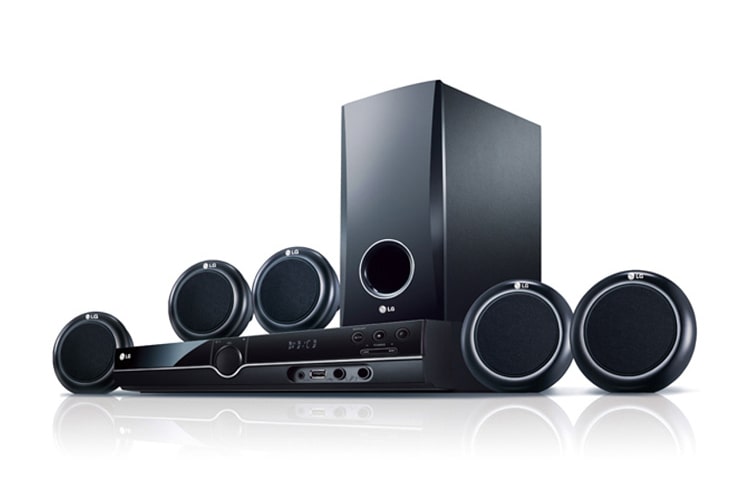 Vista frontal de LG HT356 Sistema de DVD Home Theater HT356SD